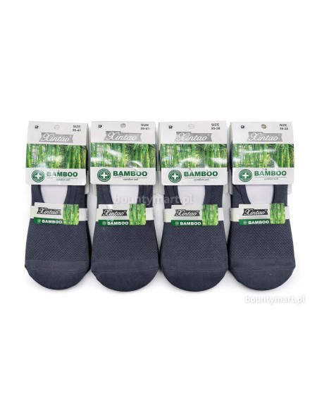 Skarpetki Balerinki Bambusowe z siateczką  i siliconem  no: SK-90mix