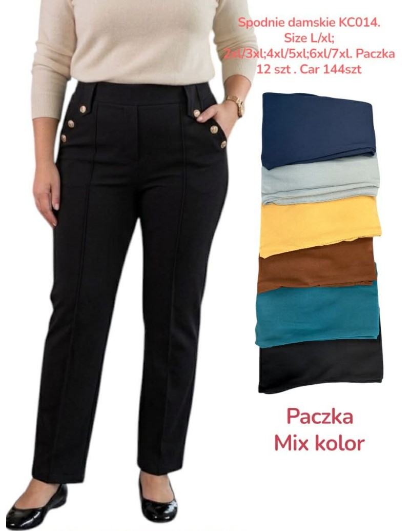 Spodnie Damskie eleganckie 2XL-6XL KC014