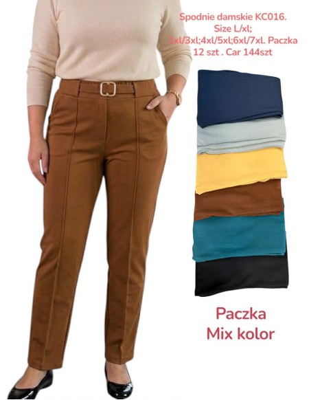 Spodnie Damskie eleganckie 2XL-6XL KC016
