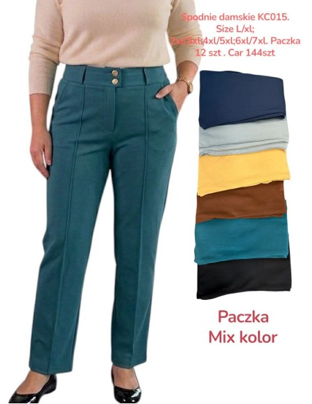 Spodnie Damskie eleganckie 2XL-6XL KC015
