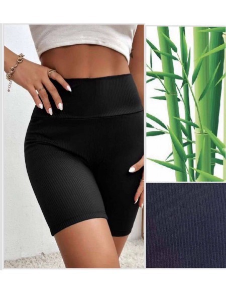 Leginsy damskie Kolarki Prążkowane z wysokim stanem S-XL PW502